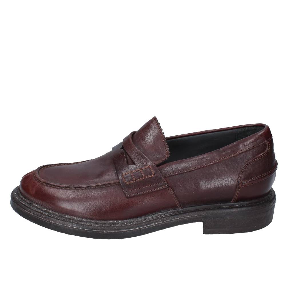 Scarpe Uomo MOMA Mocassini Marrone Pelle 65305E EY516