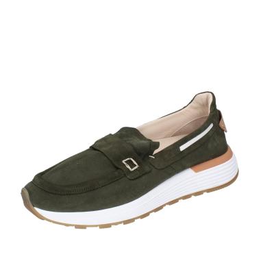 scarpe uomo MOMA mocassini verde camoscio 4FS413-CRPL BC87