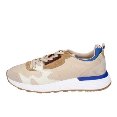 Scarpe Uomo MOMA Sneakers Beige Pelle Blu 4AS401-CRP BC260