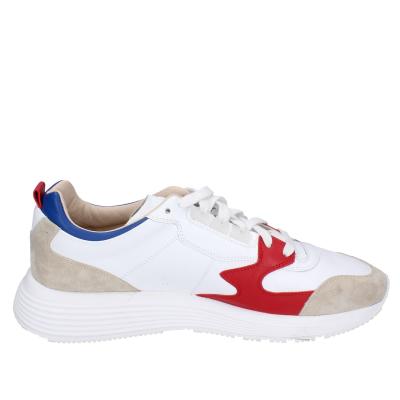 Scarpe Uomo MOMA Sneakers Bianco Pelle Rosso 4AS401-CRF BC97
