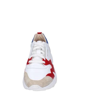 Scarpe Uomo MOMA Sneakers Bianco Pelle Rosso 4AS401-CRF BC97