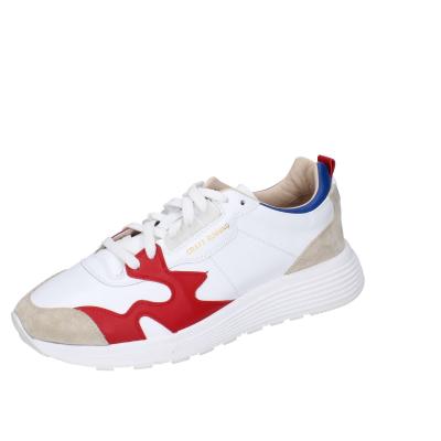 scarpe uomo MOMA sneakers bianco pelle rosso 4AS401-CRF BC97