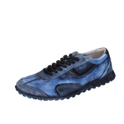 scarpe uomo MOMA sneakers blu pelle PER001-PER13 BC106
