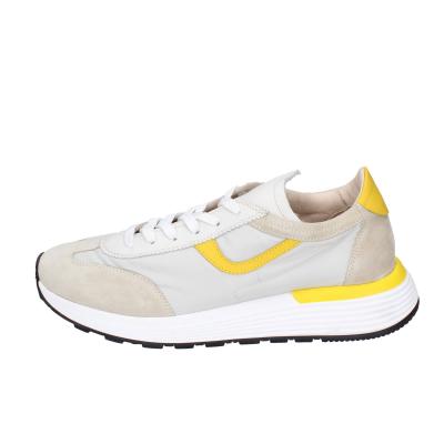 Scarpe Uomo MOMA Sneakers Grigio Tessuto Giallo Camoscio 4AS414-CRNA BC94