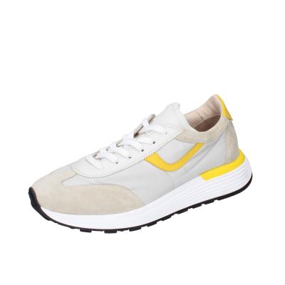 scarpe uomo MOMA sneakers grigio tessuto giallo camoscio 4AS414-CRNA BC94