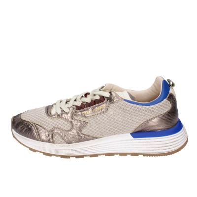 Scarpe Uomo MOMA Sneakers Platino Tessuto Blu Pelle 4AS401-CRO BC84