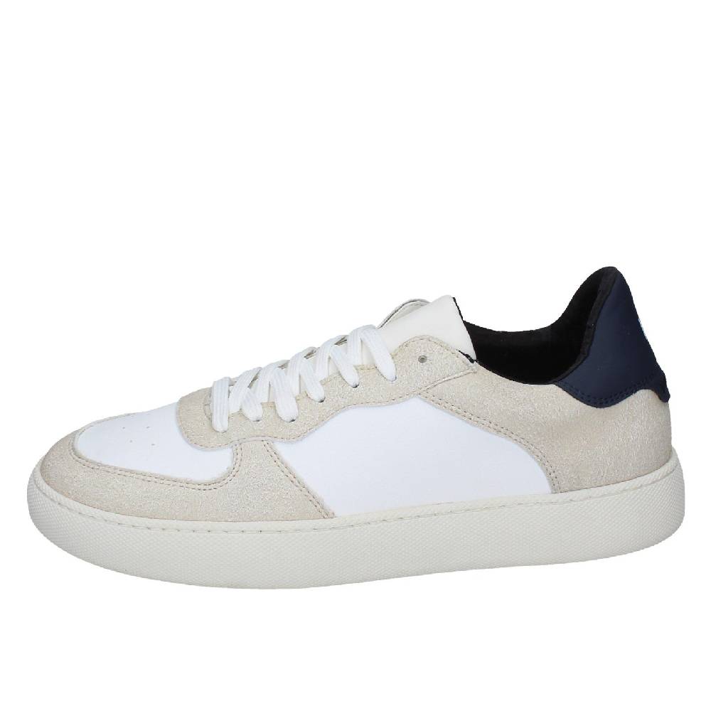 Scarpe Uomo NIRA RUBENS Sandali Bianco Pelle Beige Camoscio EX195