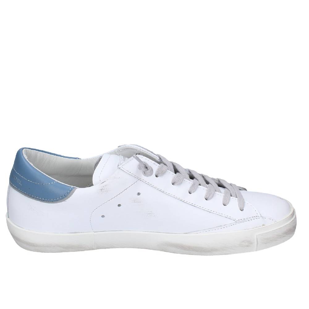 Scarpe Uomo PHILIPPE MODEL Sneakers Bianco Pelle VINTAGE EX356