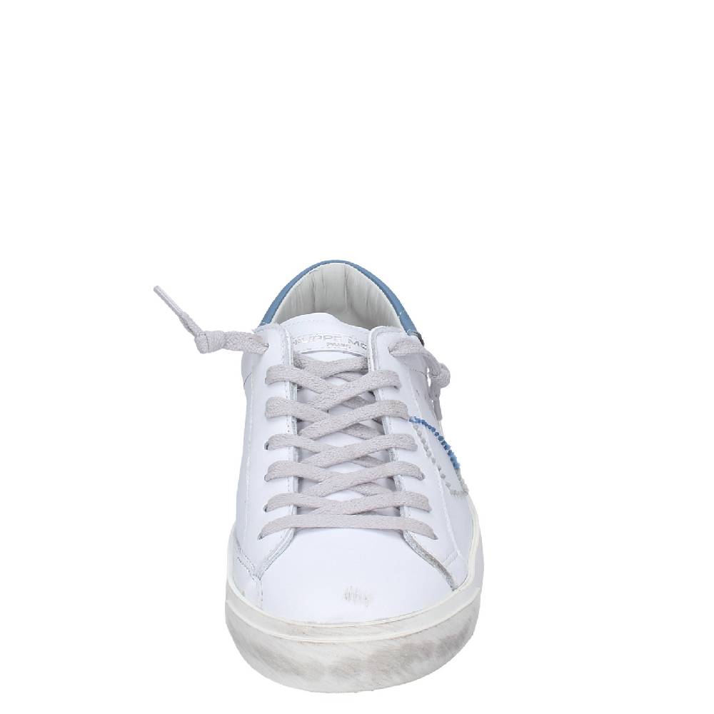 Scarpe Uomo PHILIPPE MODEL Sneakers Bianco Pelle VINTAGE EX356