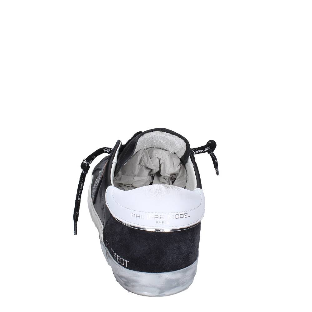 Scarpe Uomo PHILIPPE MODEL Sneakers Nero Pelle Camoscio EX563