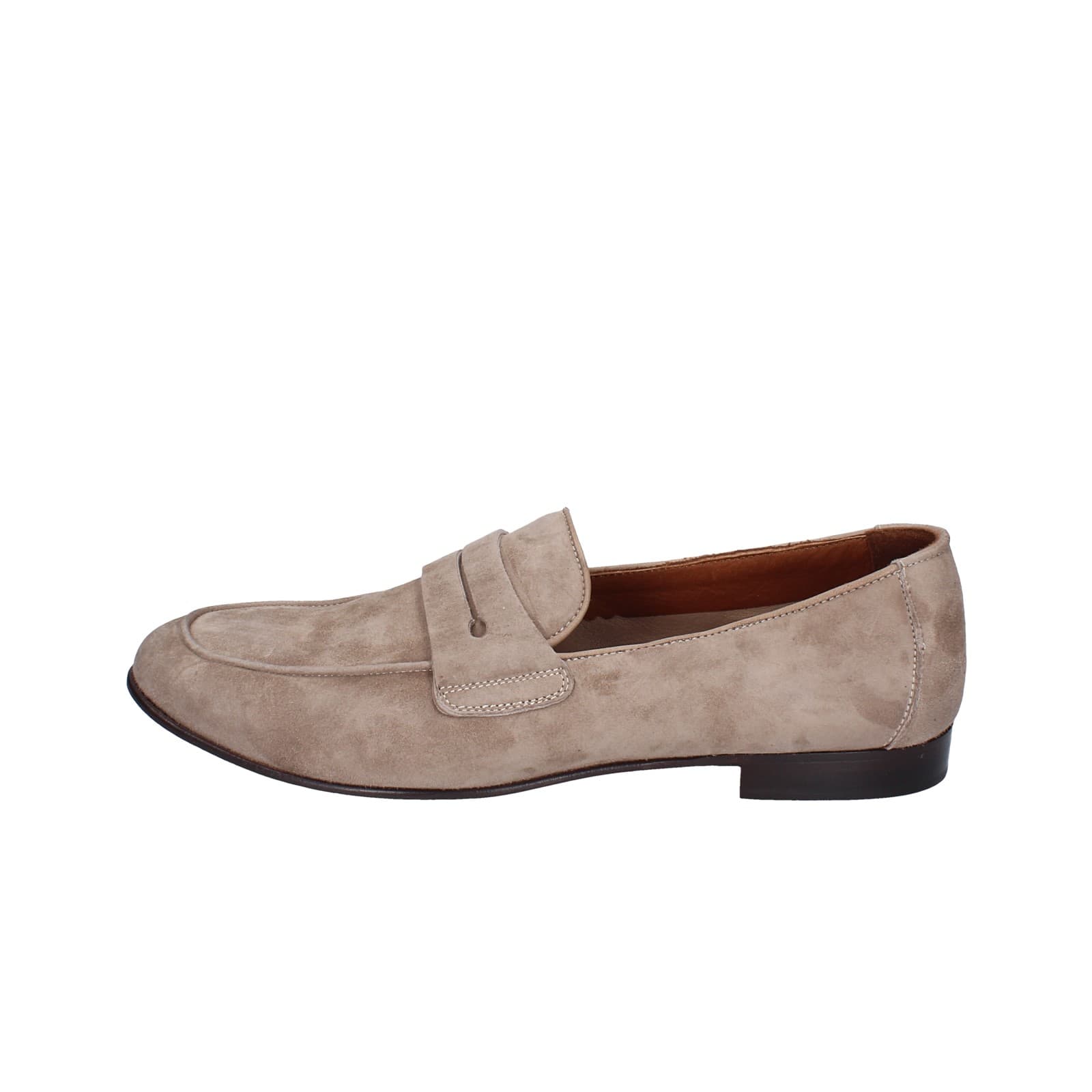 Scarpe Uomo POLLINI Mocassini Marrone Camoscio EY38