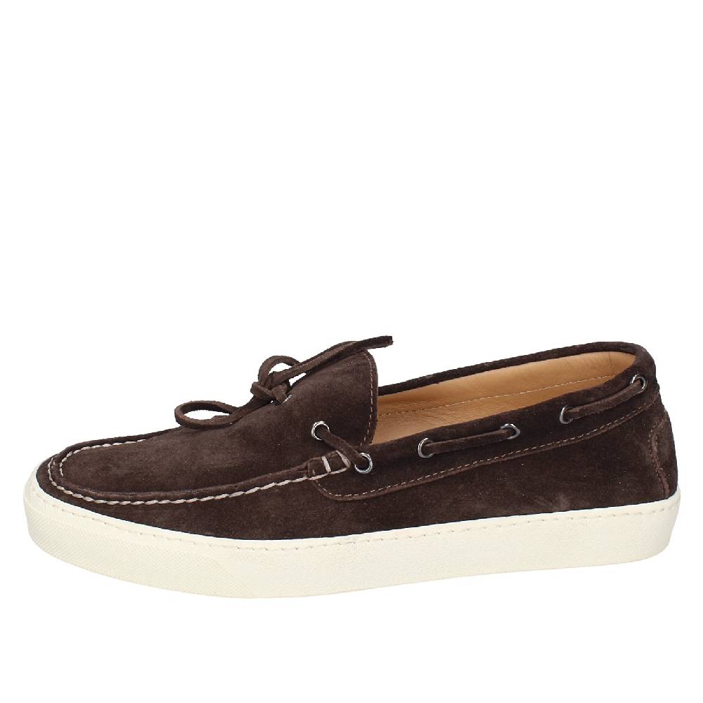 Scarpe Uomo STOKTON Mocassini Marrone Camoscio EX37