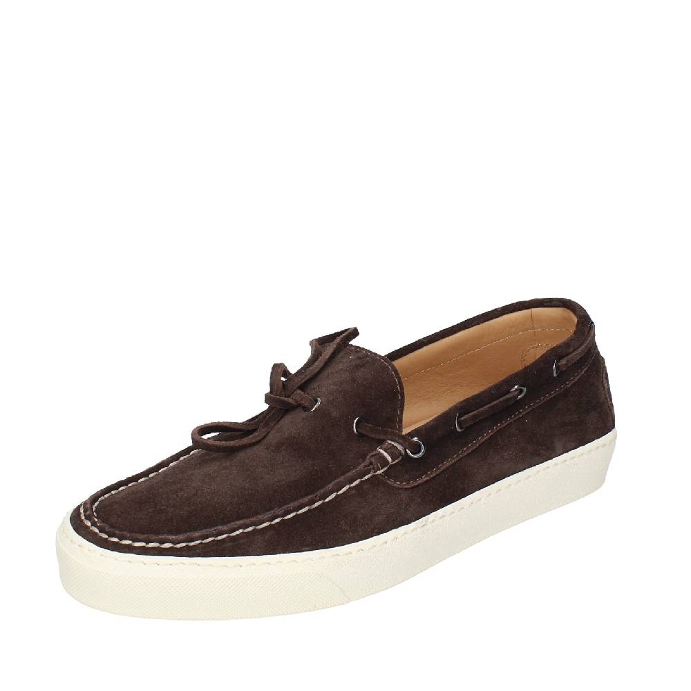 scarpe uomo STOKTON mocassini marrone camoscio EX37