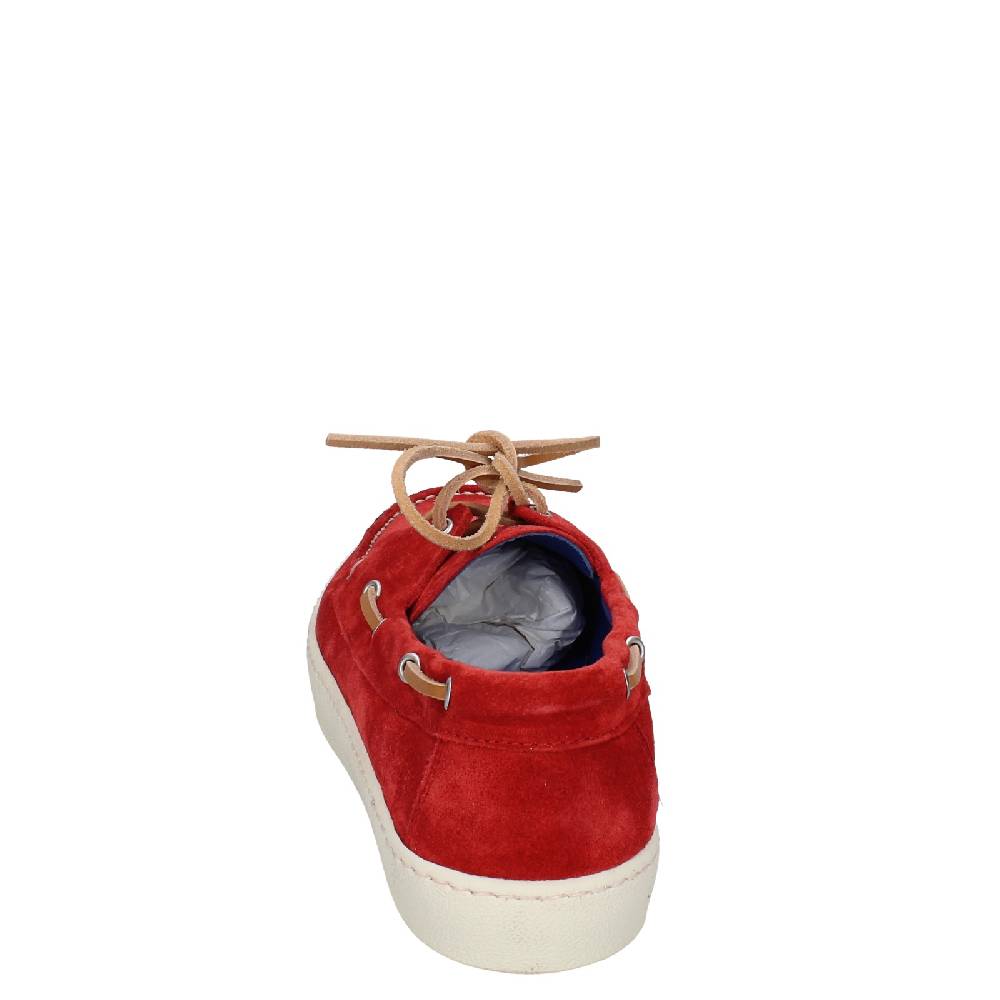 Scarpe Uomo STOKTON Mocassini Rosso Camoscio EX36