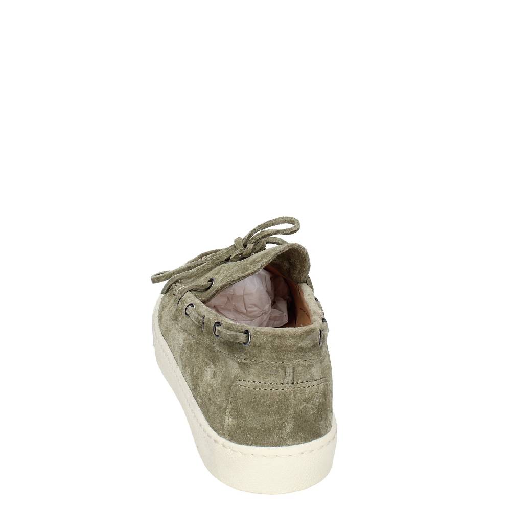 Scarpe Uomo STOKTON Mocassini Verde Camoscio EX45