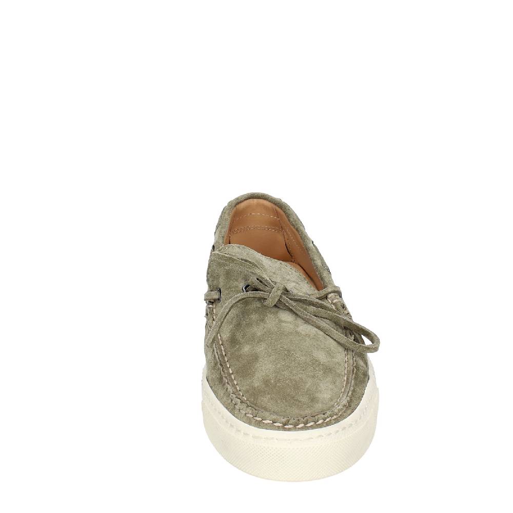 Scarpe Uomo STOKTON Mocassini Verde Camoscio EX45