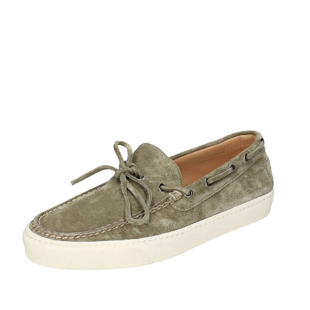 scarpe uomo STOKTON mocassini verde camoscio EX45