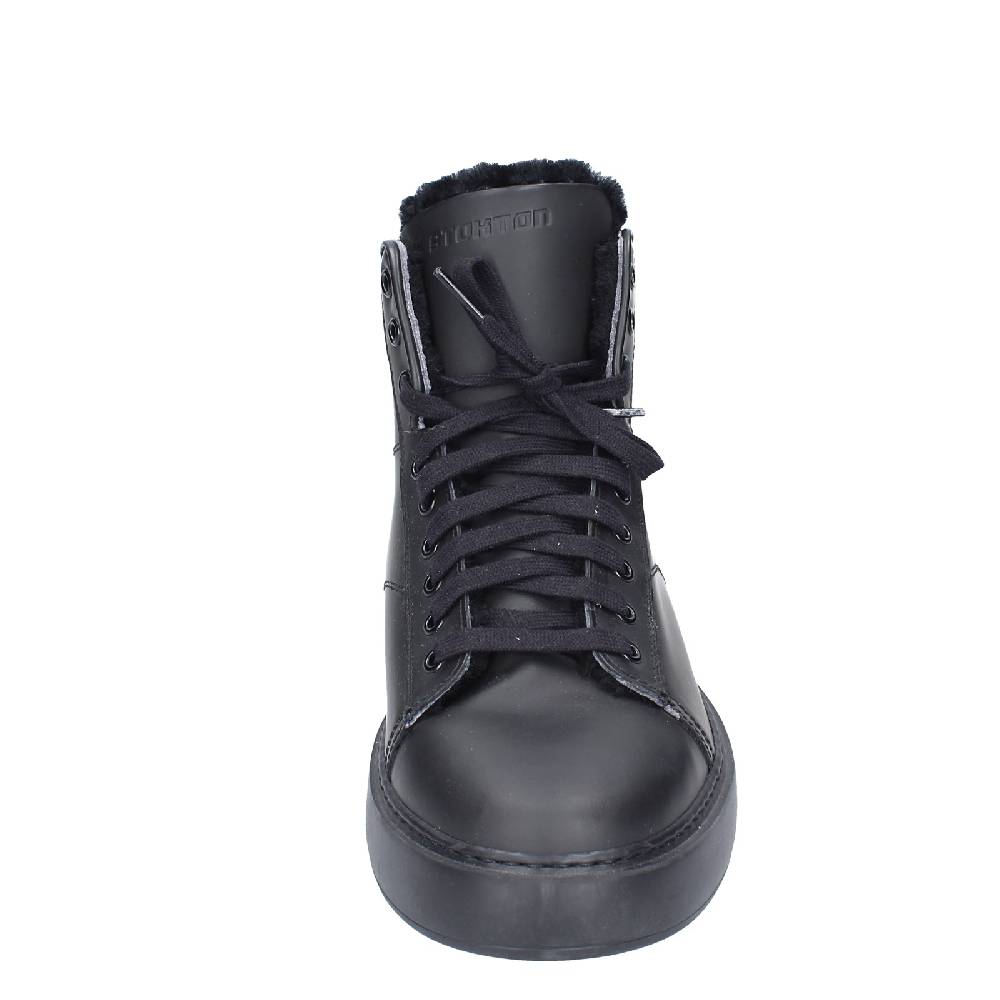 Scarpe Uomo STOKTON Stivaletti Nero Gomma EY850
