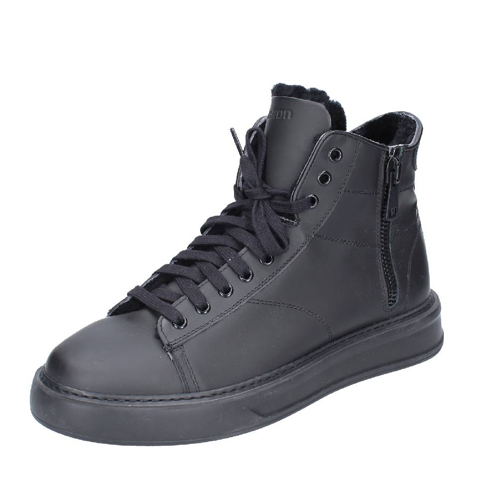 scarpe uomo STOKTON stivaletti nero gomma EY850