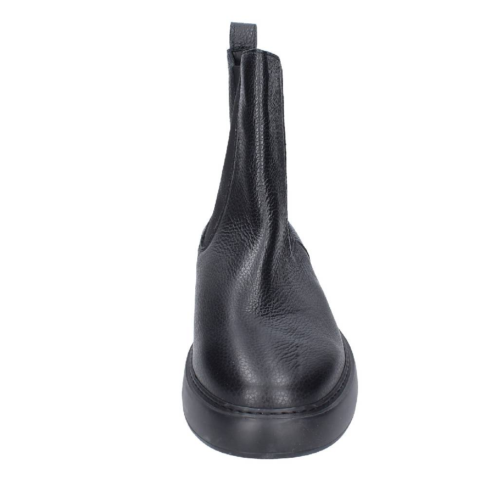 Scarpe Uomo STOKTON Stivaletti Nero Pelle EX43