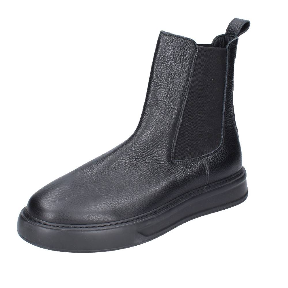 scarpe uomo STOKTON stivaletti nero pelle EX43