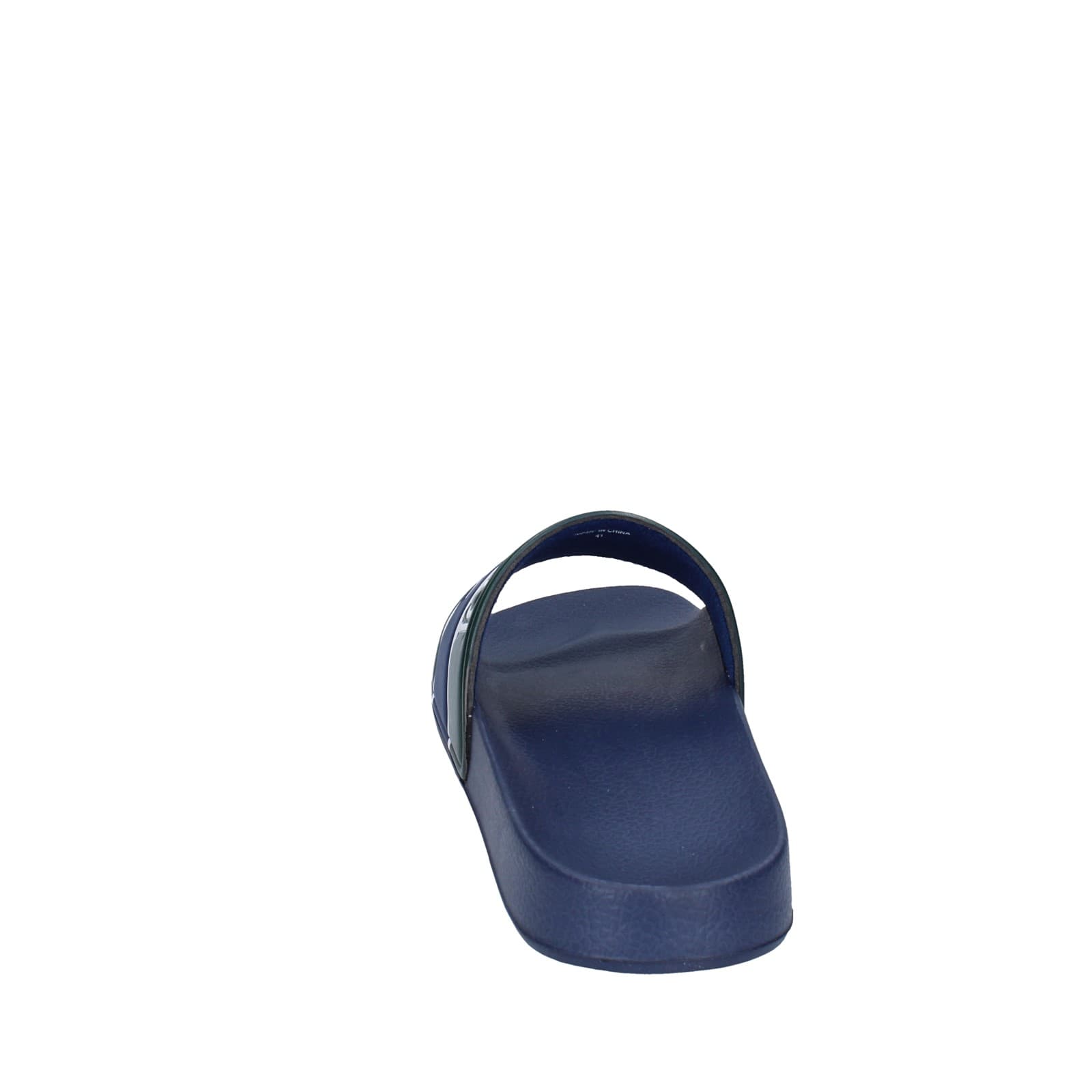 Scarpe Uomo TRUSSARDI Sandali Blu Plastica Verde EY246