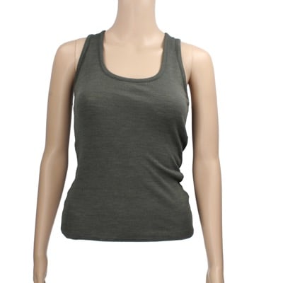 top canotta donna SUOLì 40 verde scuro tessuto AN662
