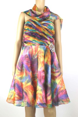 vestito donna ANTONIO NOTARO 50 multicolore poliestere AM437