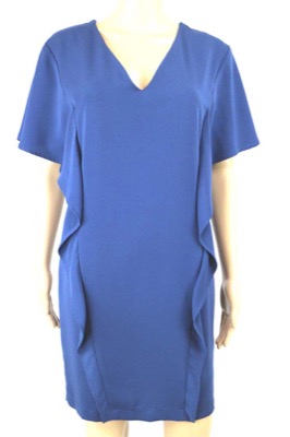 vestito donna BIANCOGHIACCIO 40 blu poliestere AM364