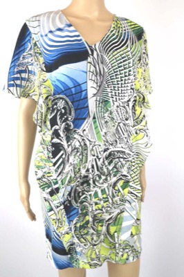 vestito donna BIANCOGHIACCIO 40 multicolore poliestere AM443