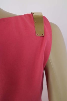 Vestito Donna BIANCOGHIACCIO 40 Rosa Poliestere AM281
