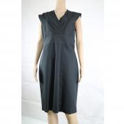 vestito donna BIANCOGHIACCIO 48 nero cotone AM362