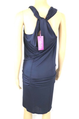 Vestito Donna ECLA 40 Blu Acetato AM447