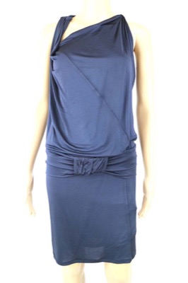 vestito donna ECLA 40 blu acetato AM447