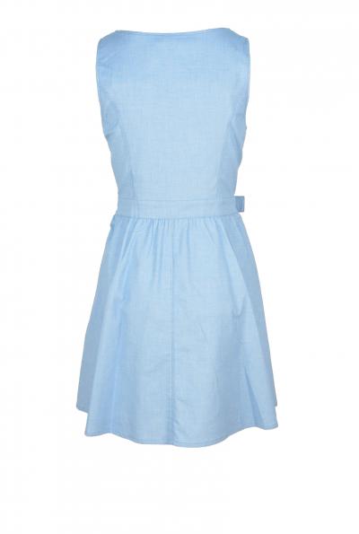 Vestito Donna LOVE MOSCHINO 42 Celeste Cotone CZ35