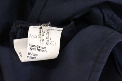 Vestito Donna MARIELLA ROSATI 50 Blu Cotone AM396