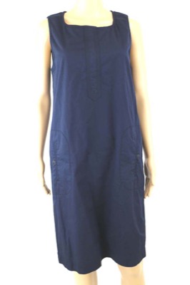 vestito donna MARIELLA ROSATI 50 blu cotone AM396