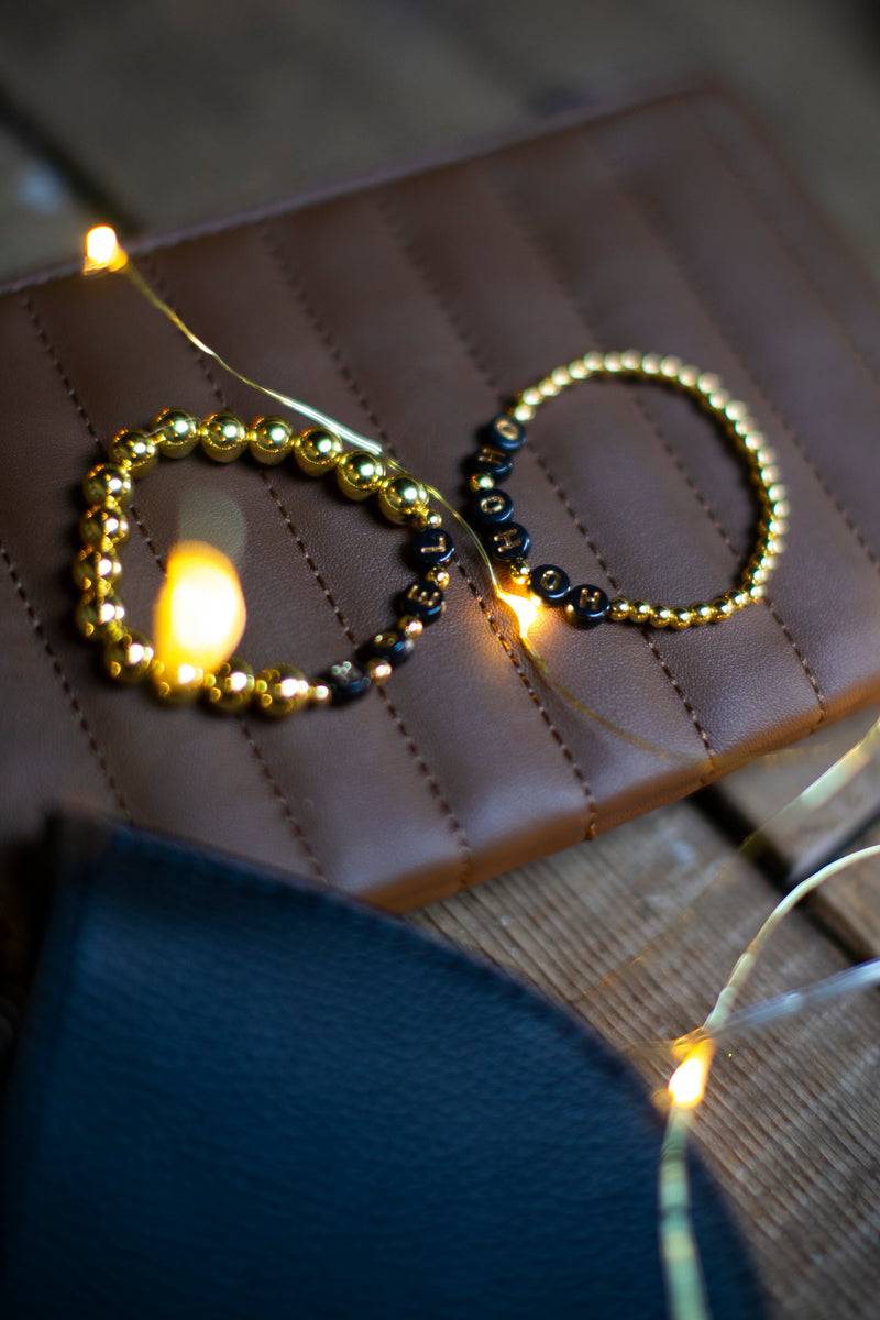 Olive E Miele BRACELET GOLD BEADS