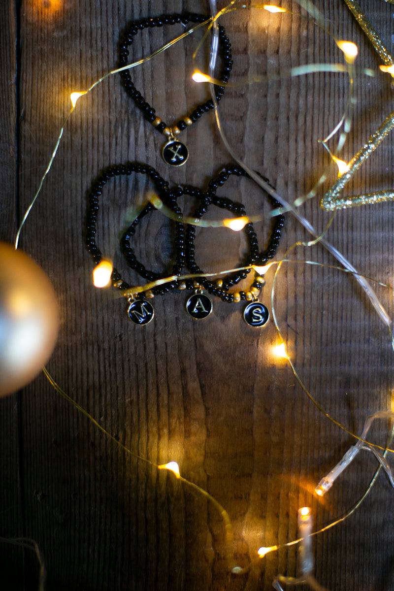 Olive E Miele BRACELET LETTER BLACK