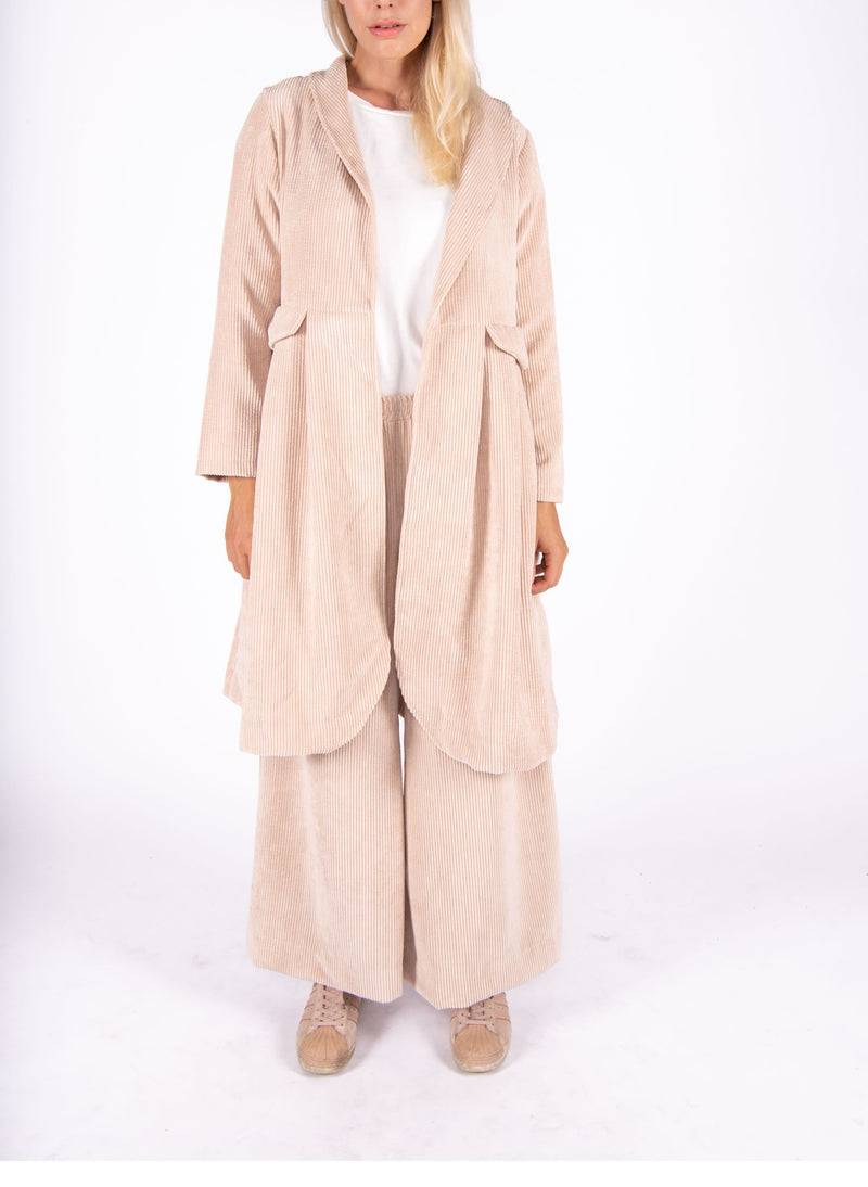 Olive E Miele CAPPOTTO NANCY VELLUTO CIPRIA