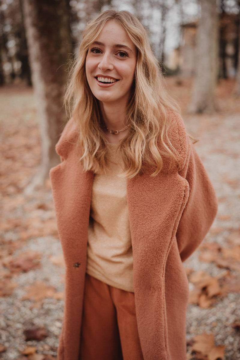 Olive E Miele CAPPOTTO PEGGY MATTONE