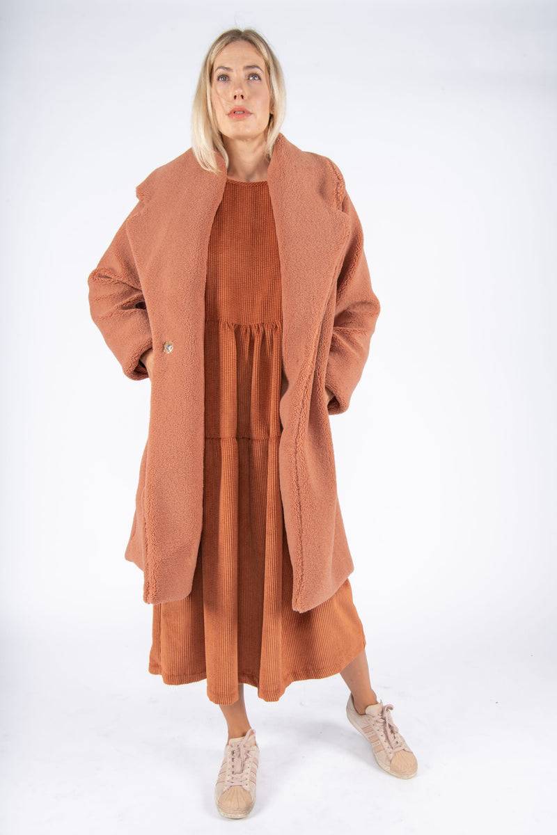 Olive E Miele CAPPOTTO PEGGY MATTONE