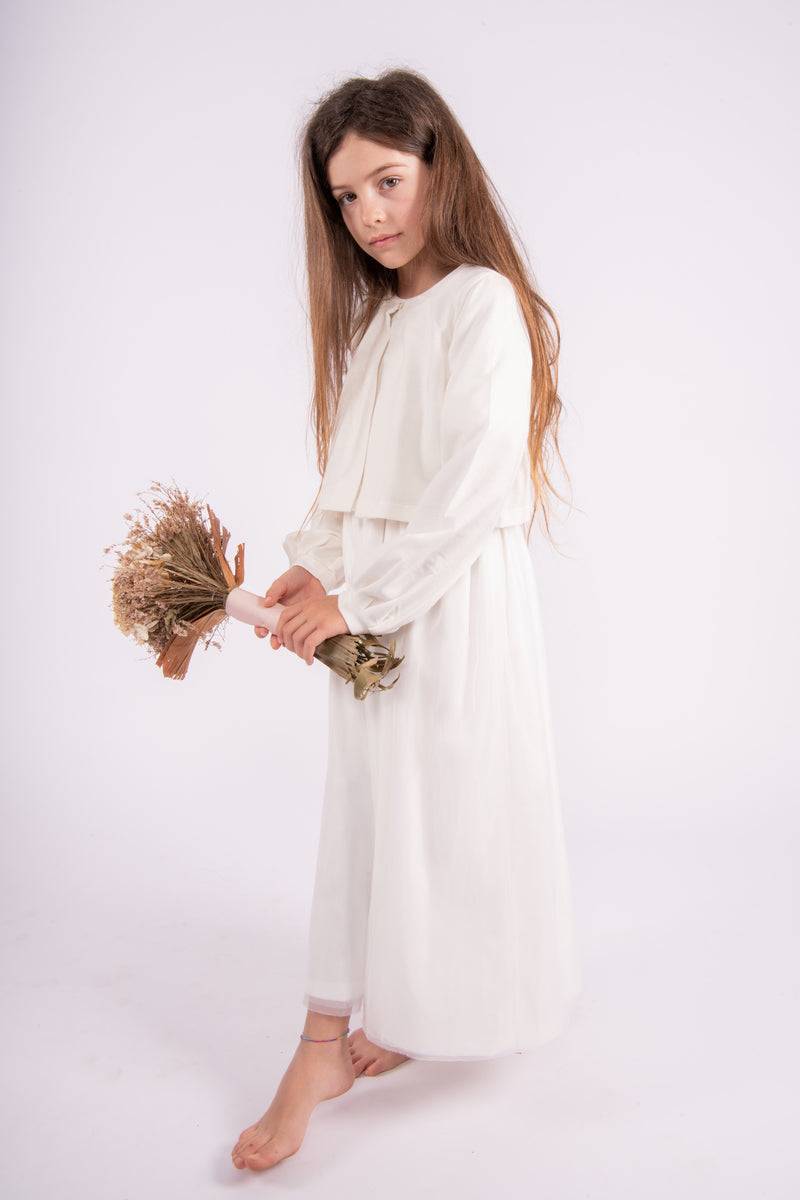 Olive E Miele CARDIGAN WILMA WHITE