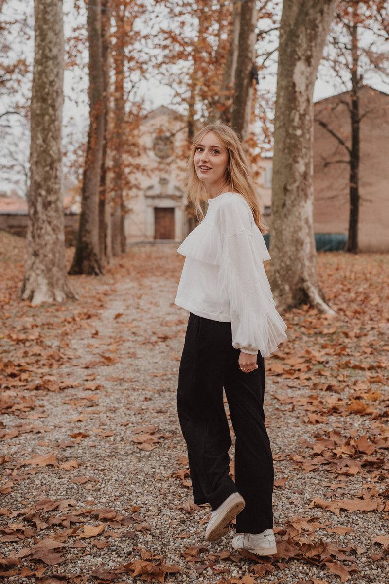 Olive E Miele FELPA MAGGIE WHITE