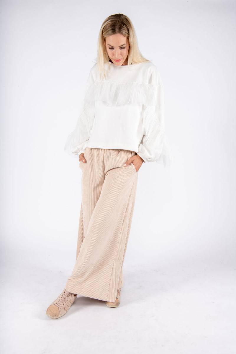 Olive E Miele FELPA MAGGIE WHITE