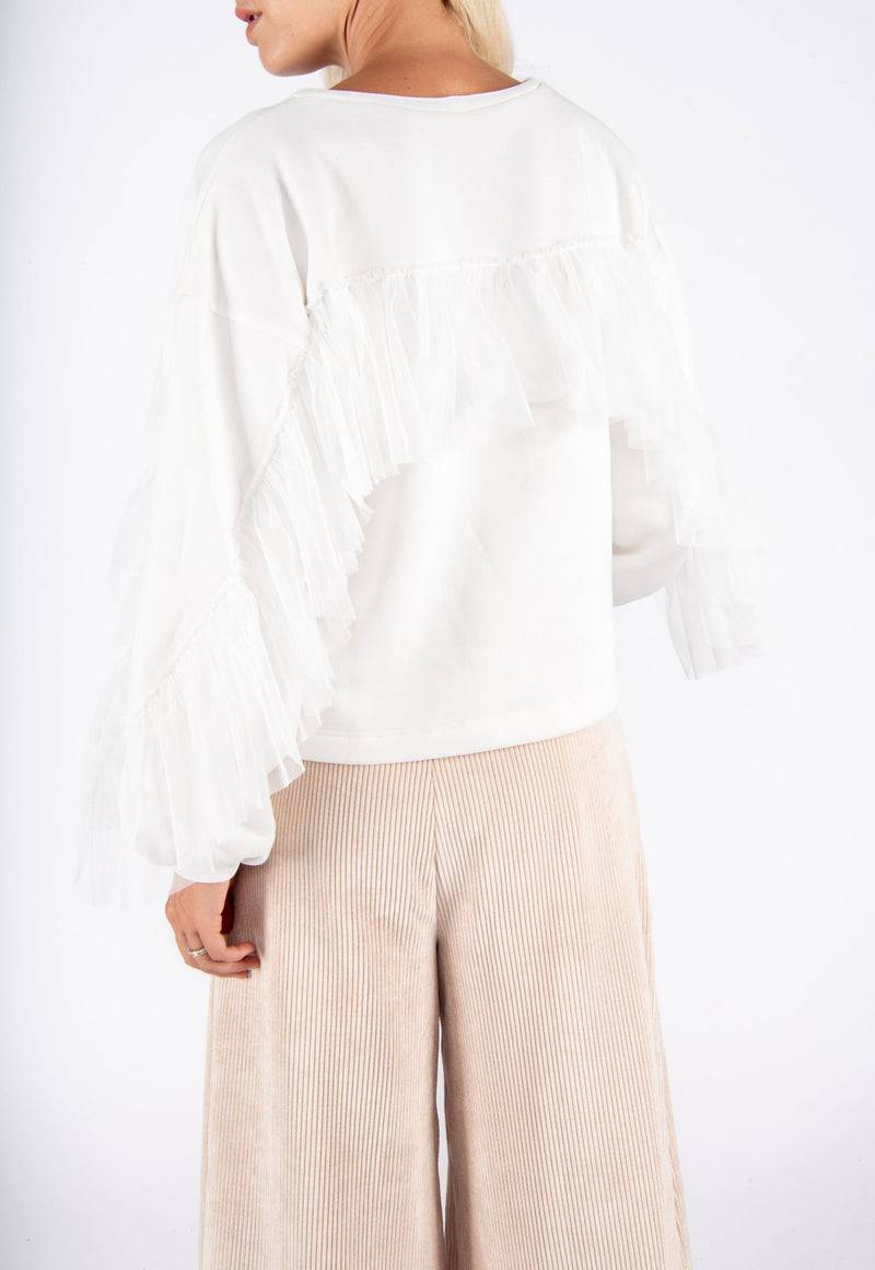 Olive E Miele FELPA MAGGIE WHITE