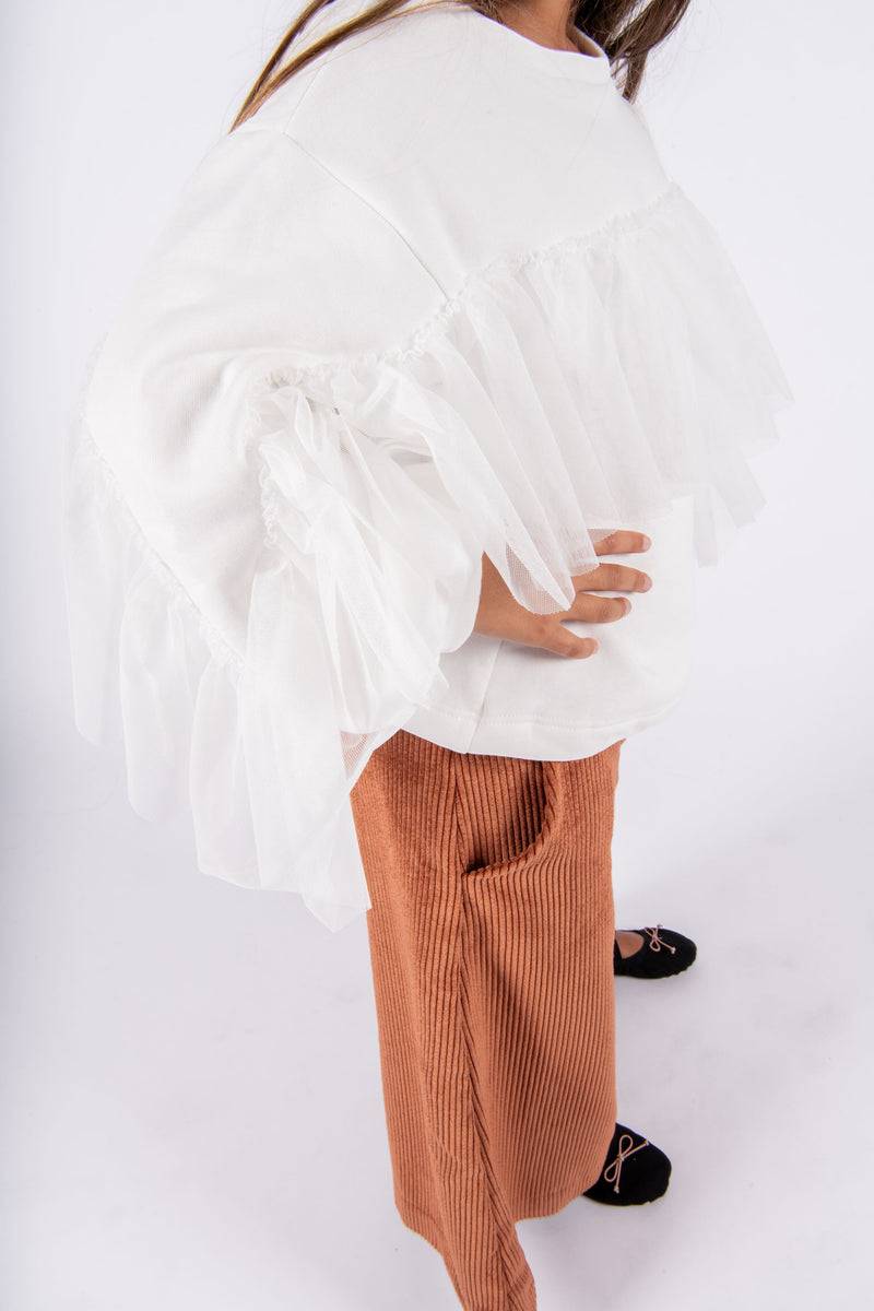 Olive E Miele FELPA MAGGIE WHITE