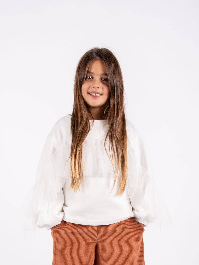 Olive E Miele FELPA MAGGIE WHITE