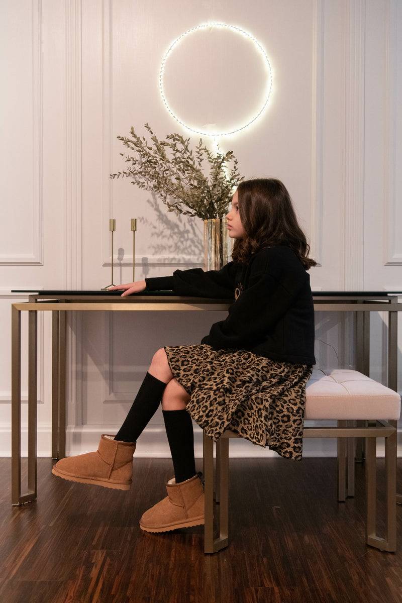 Olive E Miele GONNA BERTINA LEO LUREX