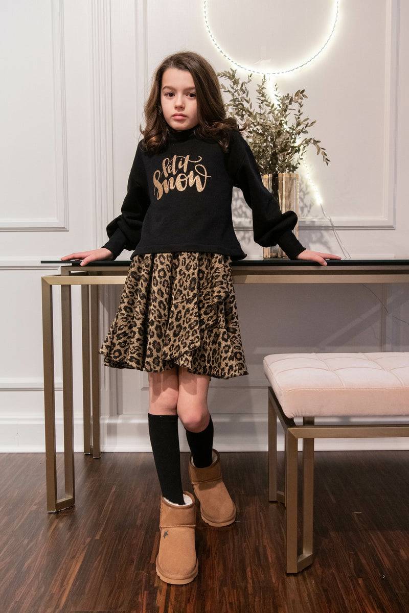 Olive E Miele GONNA BERTINA LEO LUREX